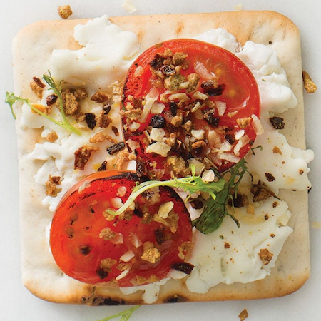 Red Garlic Tomato Bites