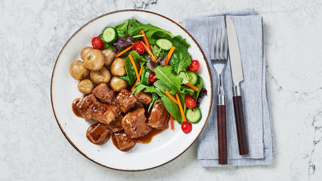 Sweet 'n' Sticky Steak Bites with Epicure Honey Garlic Meatball Seasoning