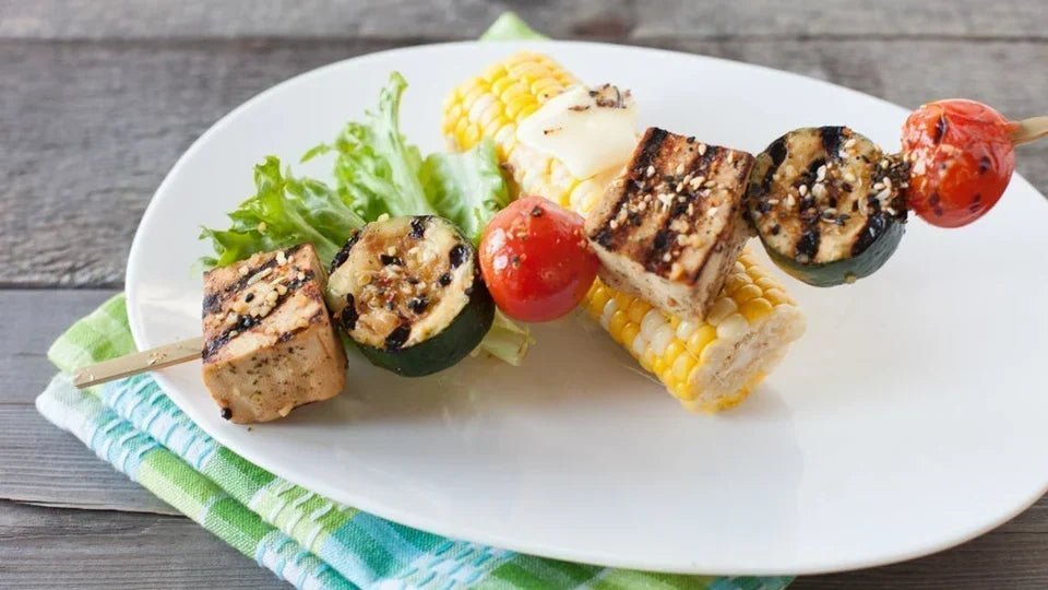 Oh Canada! Grilled Tofu Kebabs - My Epicurean Kitchen