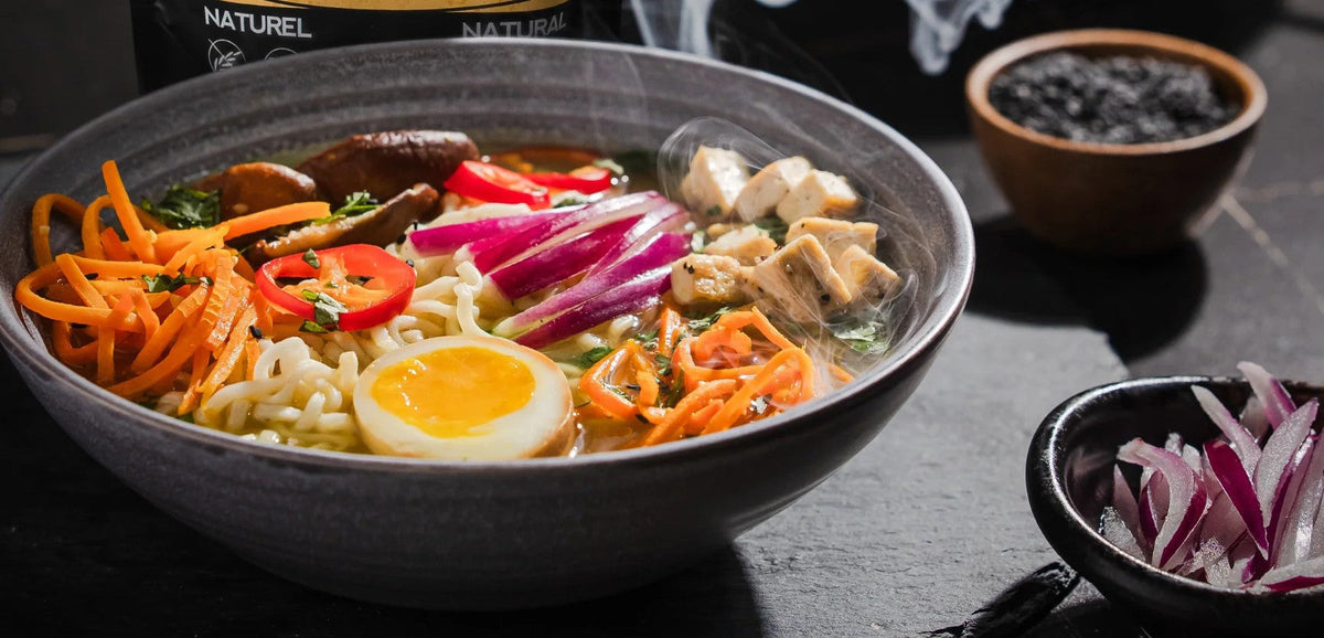 Cozy Ramen-Style Broth with Tamago Egg
