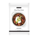 A single seasoning packet for Epicure Cha Cha Chili, featuring a white package with a central photo of a chili dish topped with sour cream, cheese, and green onions.