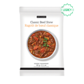 A white seasoning packet for Epicure Classic Beef Stew, featuring a photo of the cooked beef stew in a bowl on the front. The packaging is white with black and orange text, and a green 'LEGACY' badge is in the top right corner.