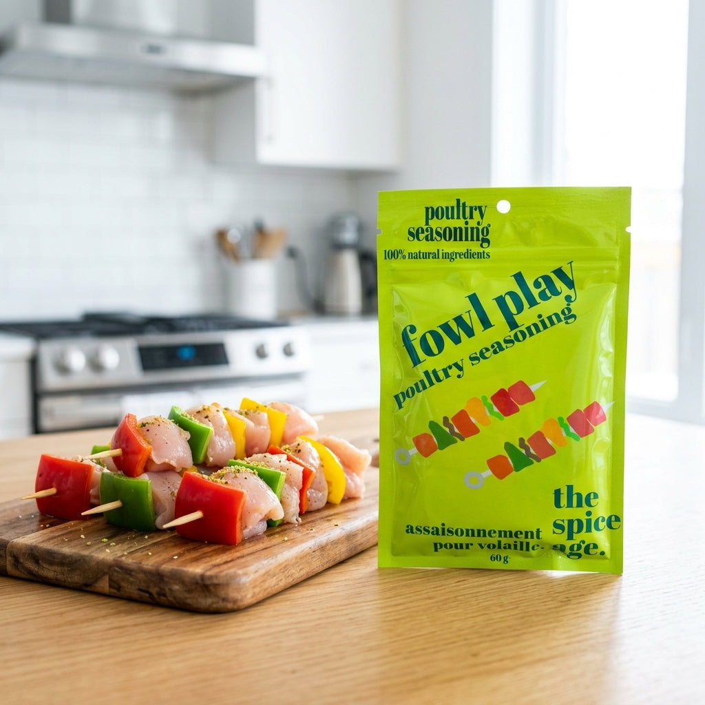 Fowl-Play-Chicken-Seasoning Seasoning Pouch — Culinary Lifestyle Shot 