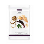 A white pouch of Epicure Asian Cook and Coat mix, featuring illustrations of ginger, tofu, herbs, and spices on the front.