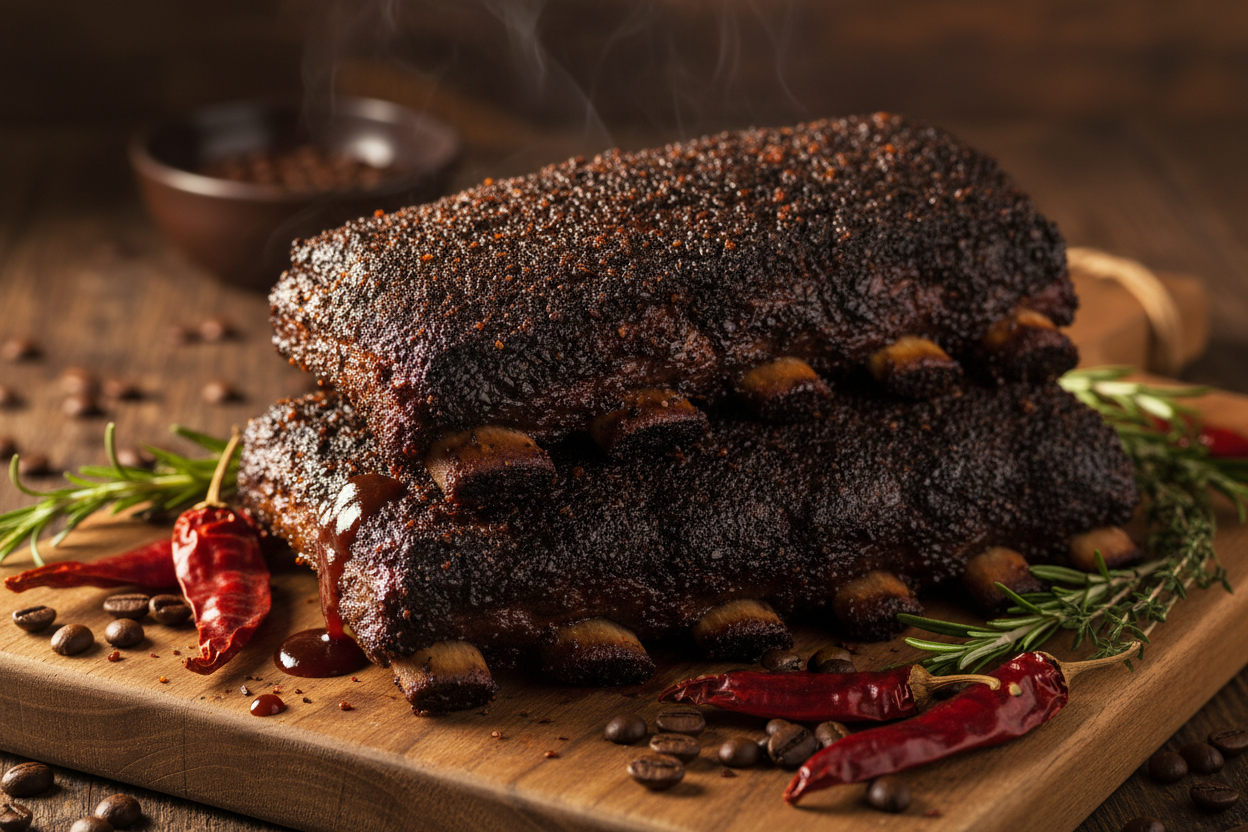 Mélange d'épices BBQ au café et au piment