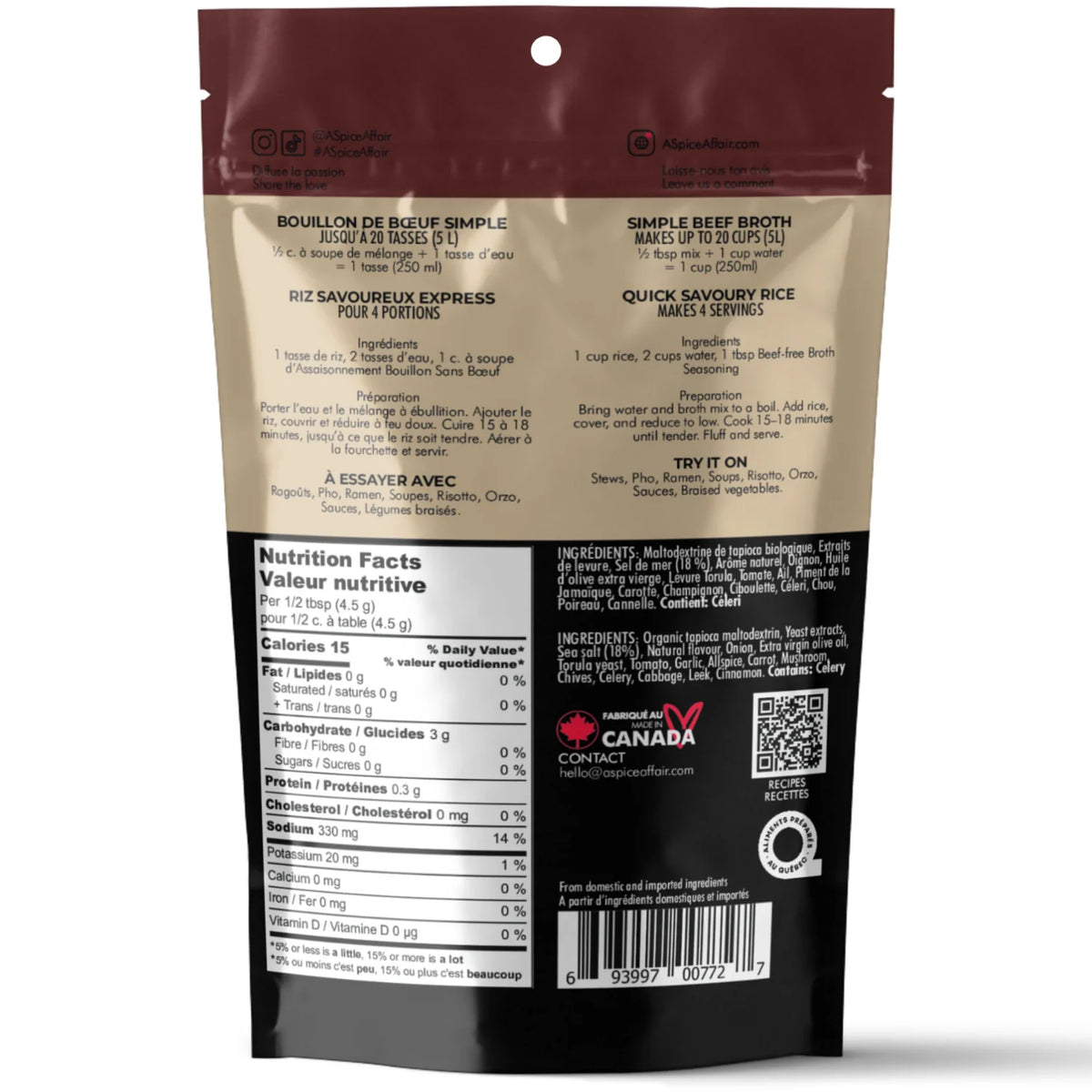 Beef-Free Broth - Plant-based, Vegan & Gluten-Free