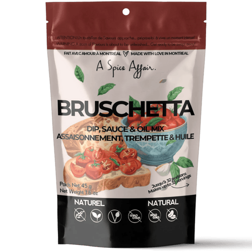 Bruschetta Dip Mix - Versatile Authentic Mediterranean Flavour - My Epicurean Kitchen