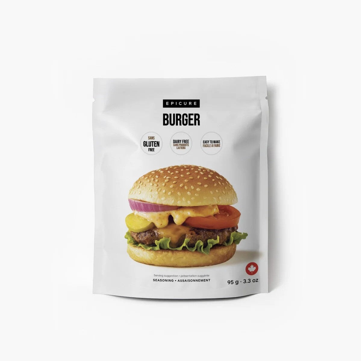 Burger Seasoning Epicure Resealable Pouch 