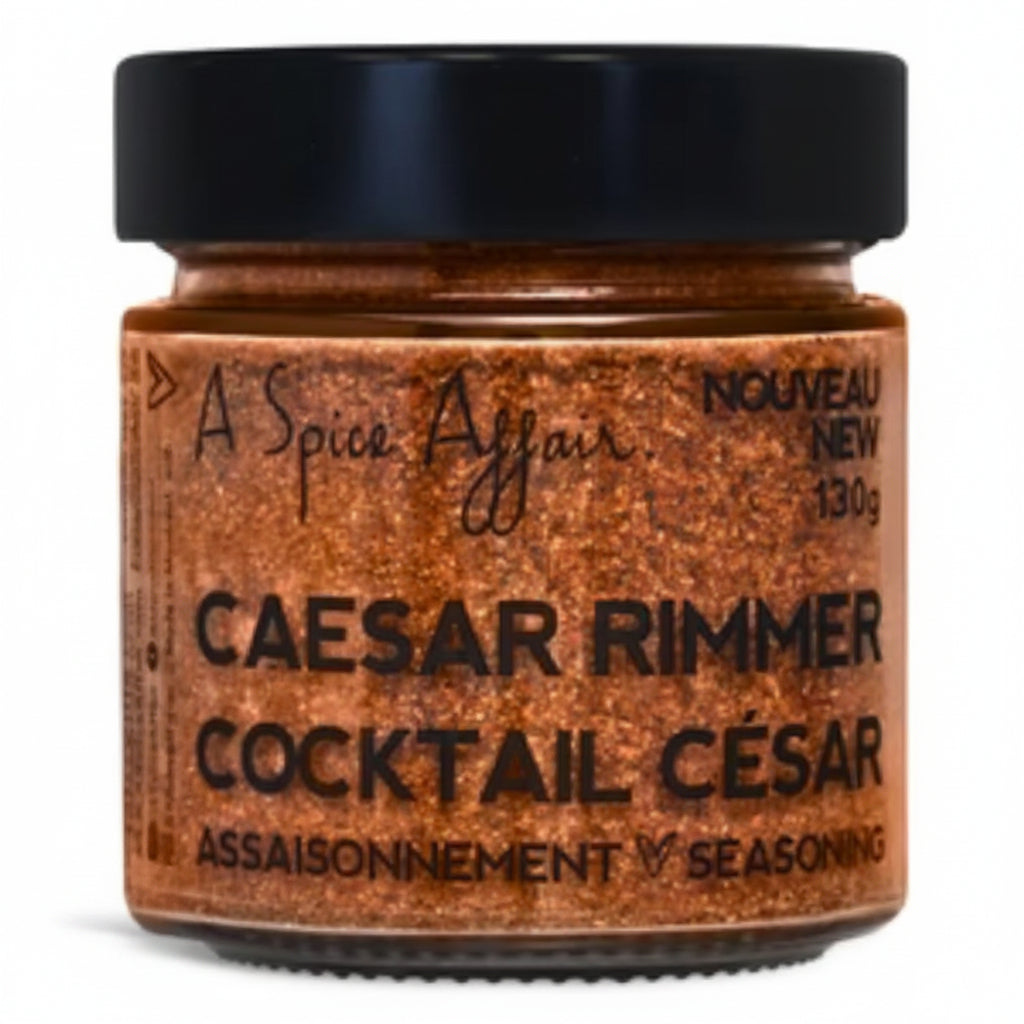 130g Jar of 'Caesar Rimmer' cocktail seasoning with 'A Spice Affair' branding on a white background.