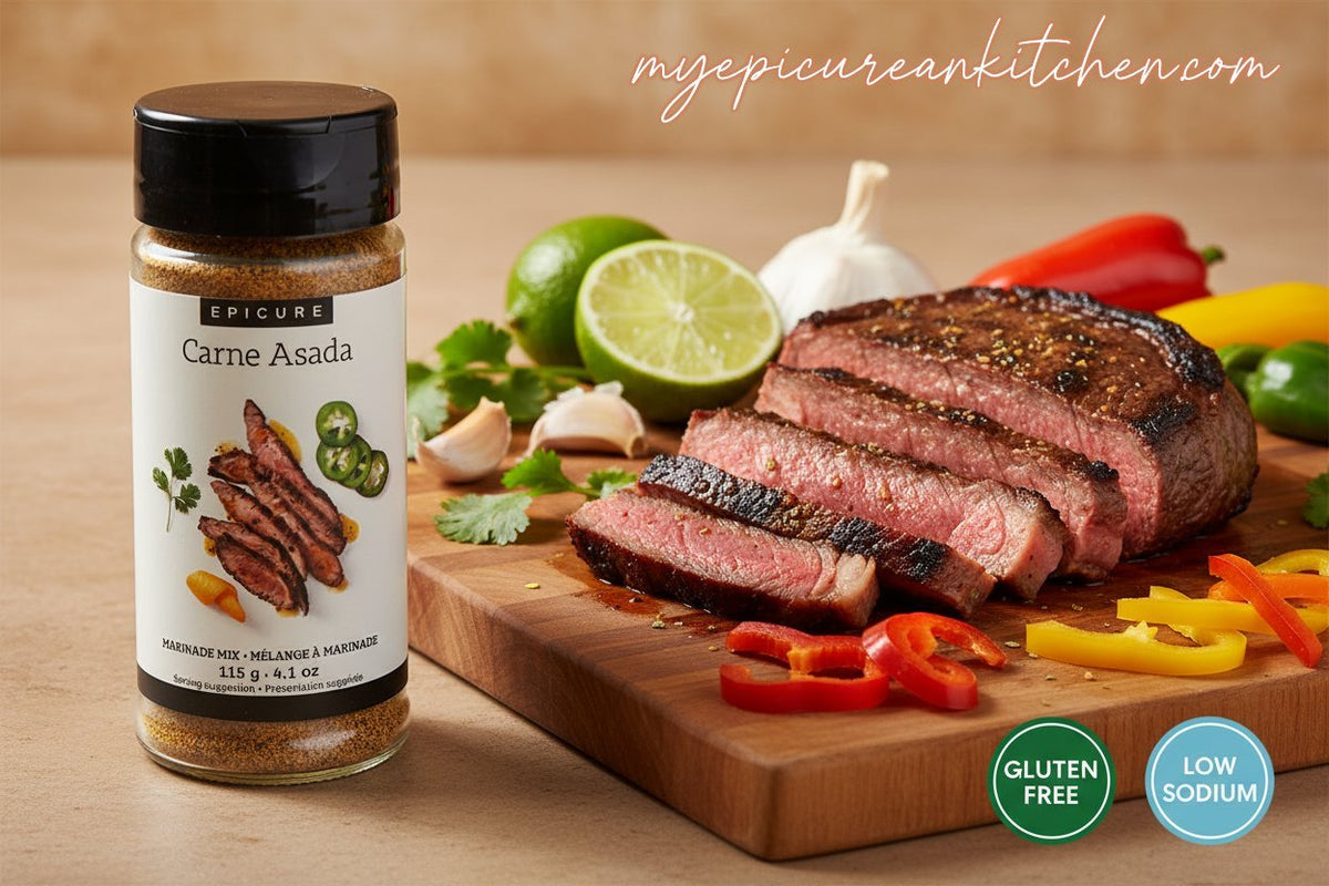 Carne Asada Marinade Mix - Authentic Mexican Grilling Seasoning - My Epicurean Kitchen