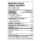 Nutrition facts for A Spice Affair Chicken & Rib Rub