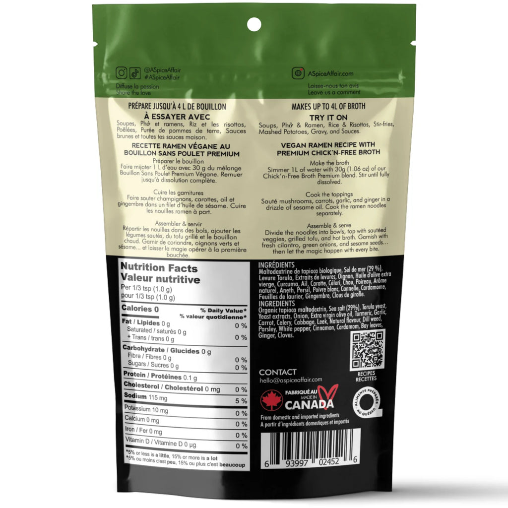 Chick'n-Free Broth - Plant-Based Vegan Soup Mix