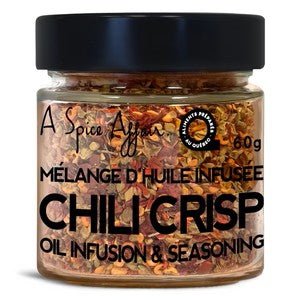 Chili Crisp Oil Infusion & Seasoning - Vibrant Heat-Forward Blend - My Epicurean Kitchen