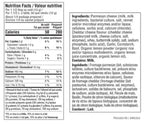 Nutrition facts for Creamy Pesto Parmesan Chicken Skillet Sauce Mix Epicure 