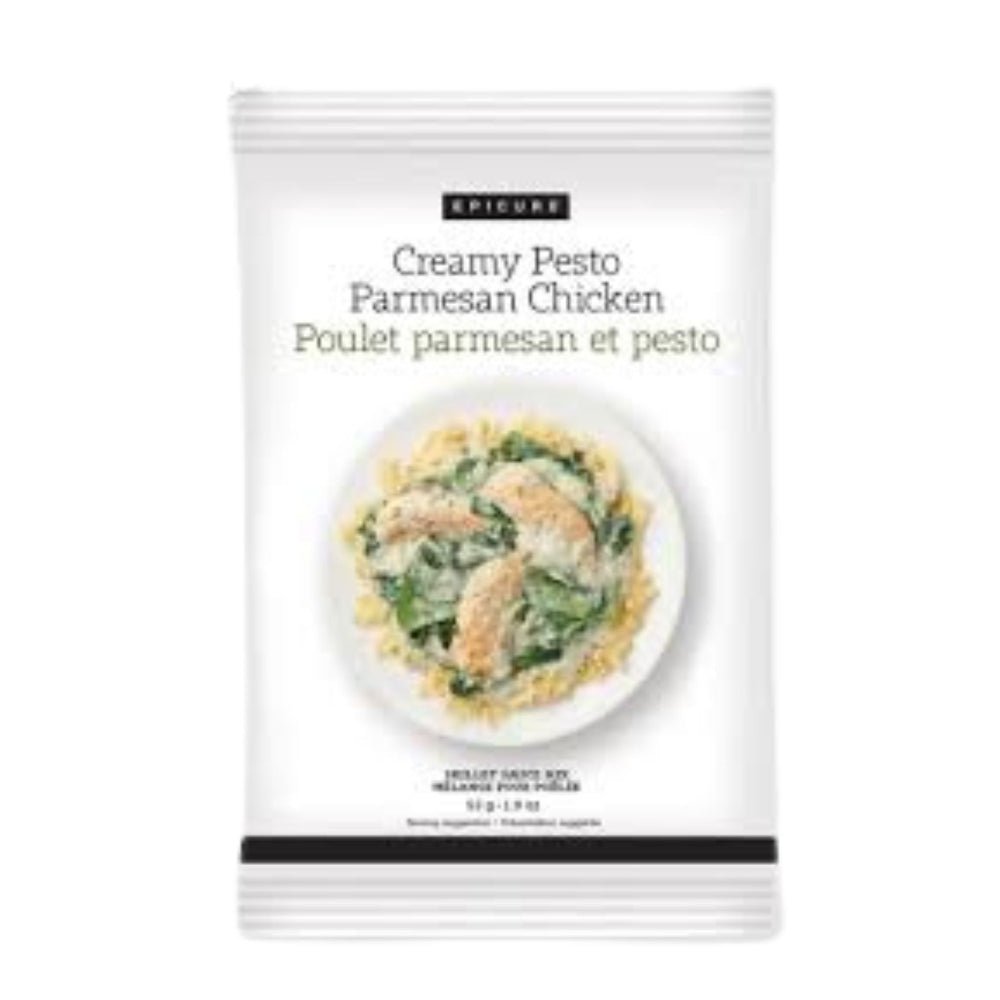 Creamy Pesto Parmesan Chicken Skillet Sauce Mix - Quick Skillet Dinner - My Epicurean Kitchen