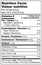 Nutrition facts for A Spice Affair
Everything Dill