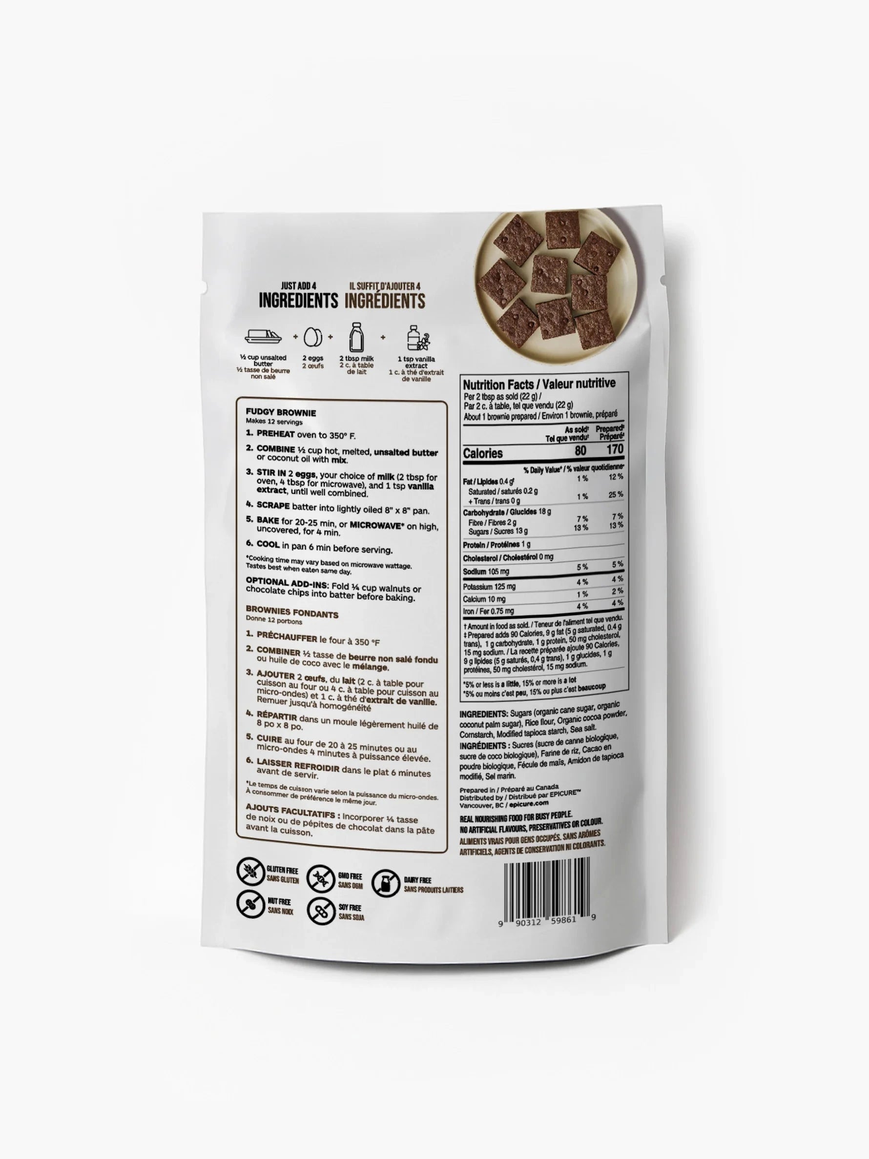 Fudgy Brownie Mix Epicure 