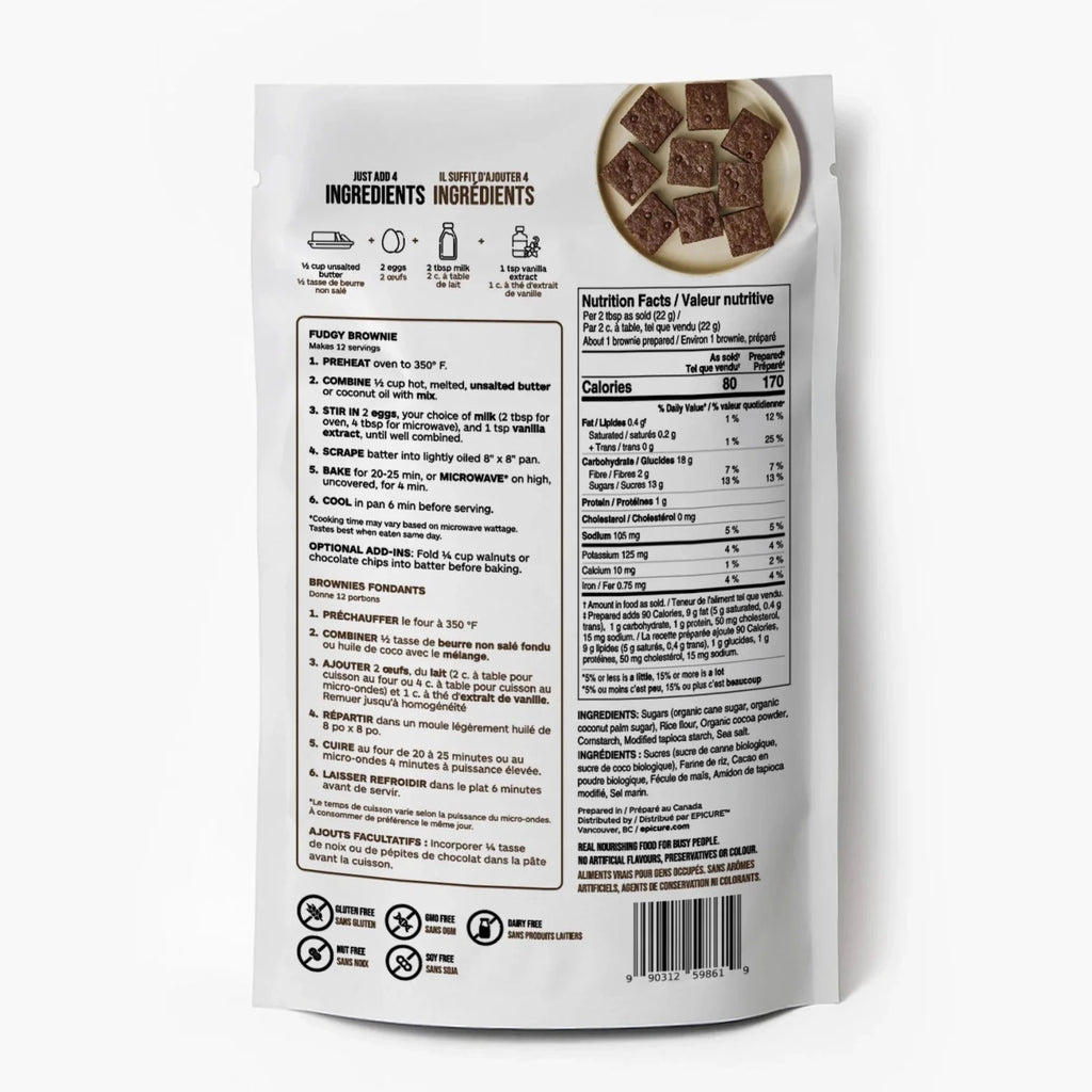 Fudgy Brownie Mix – Gluten Free, Dairy Free, Vegan - My Epicurean Kitchen