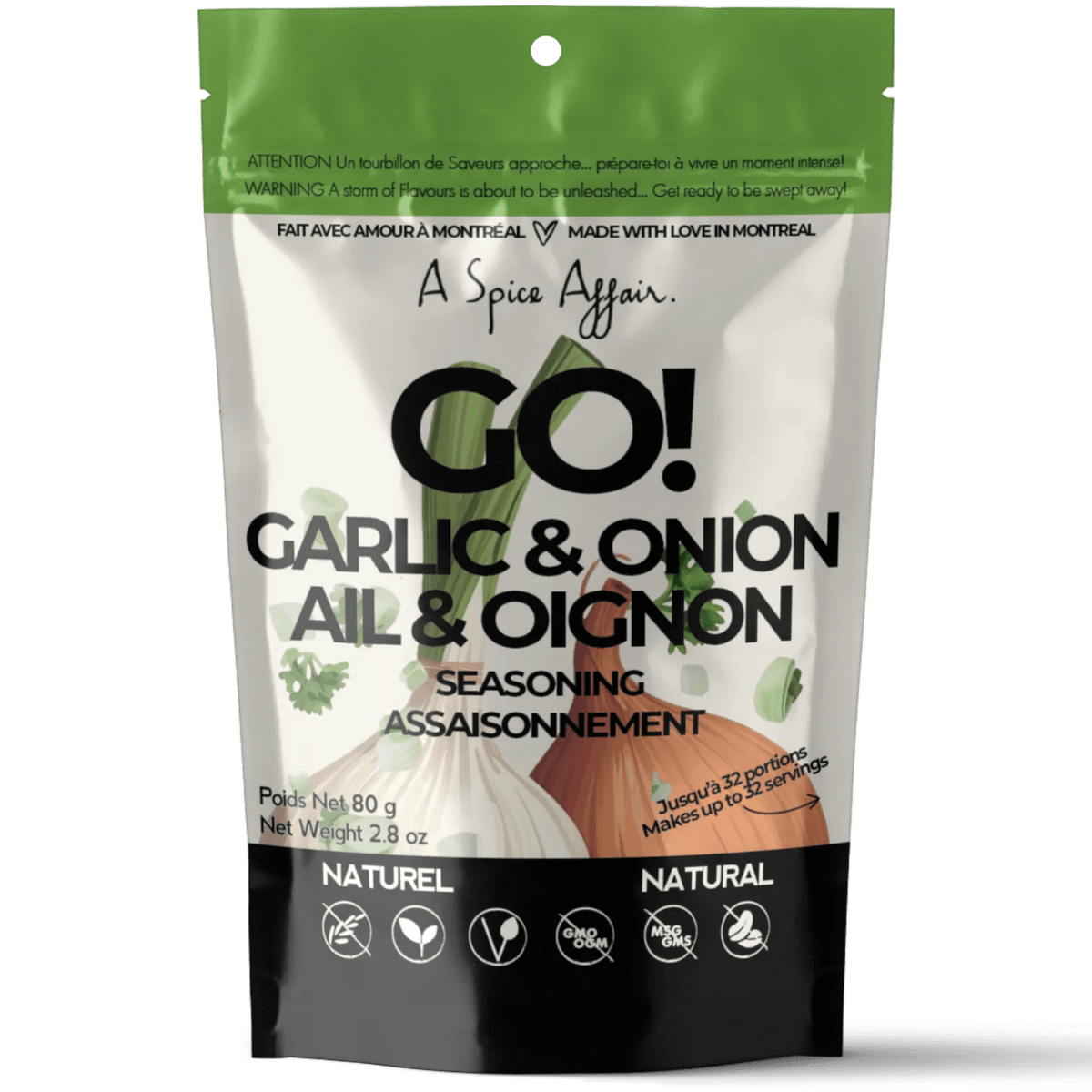 GO! Garlic & Onion Seasoning - Gluten-Free Canadian Spice Blend - My Epicurean Kitchen