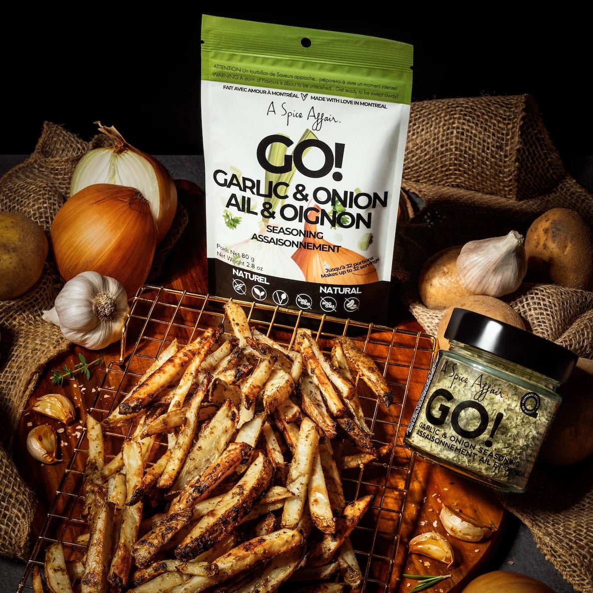 GO! Garlic & Onion Seasoning - Gluten-Free Canadian Spice Blend - My Epicurean Kitchen
