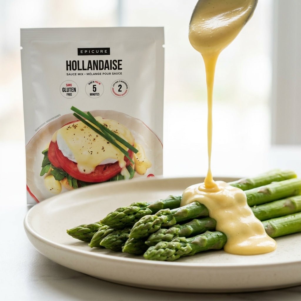 Hollandaise Sauce Mix - Easy Eggs Benedict, Asparagus Sauce - My Epicurean Kitchen