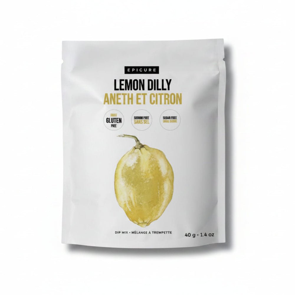 Lemon Dilly Dip Mix - Gluten-Free Vegan Seasoning - My Epicurean Kitchen