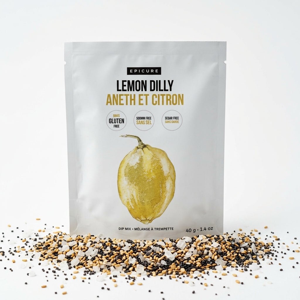 Lemon Dilly Dip Mix - Gluten-Free Vegan Seasoning - My Epicurean Kitchen