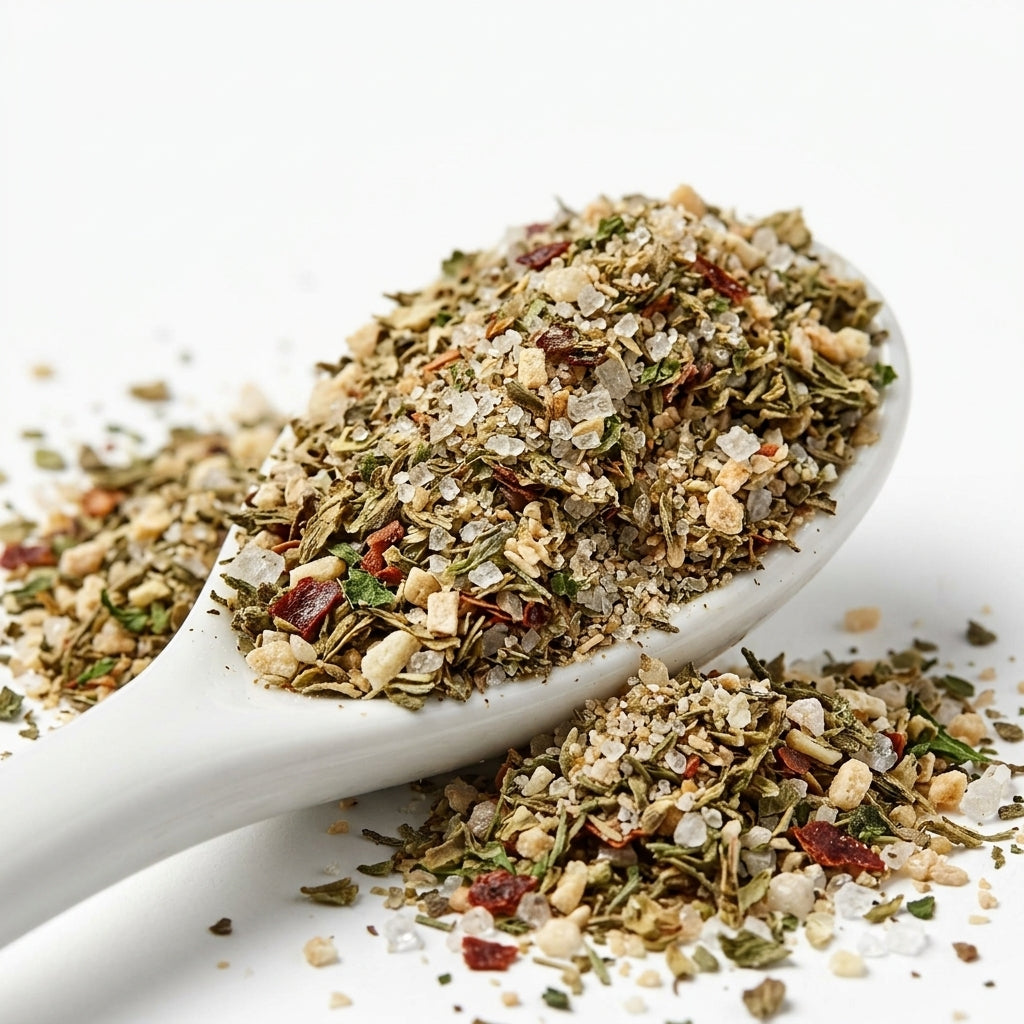 Food Seasoning Pouch — Seasoning Texture Detail | Generated by Modelize