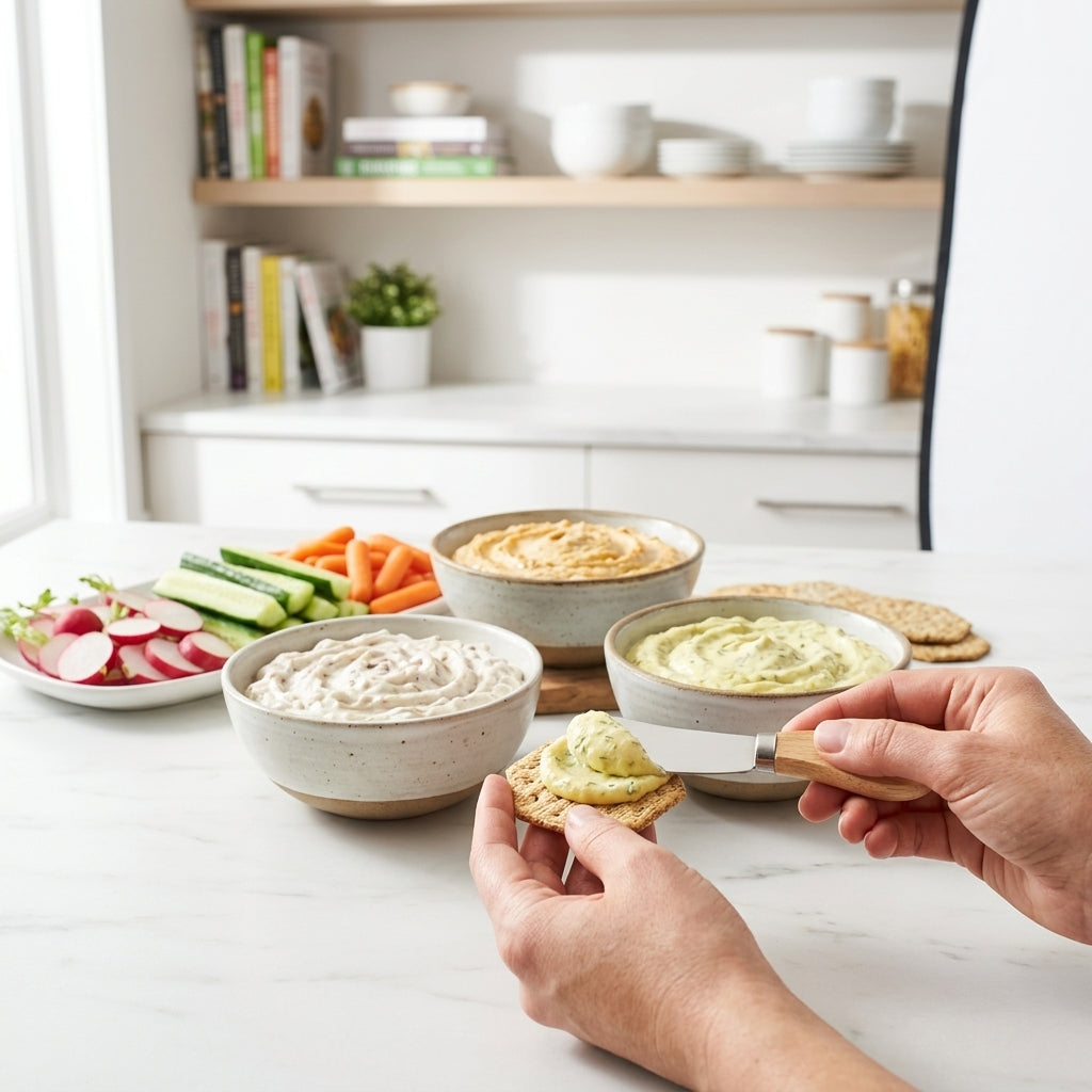 Gourmet dip mix bundle with spreader — Prepared Dip Spread | Generated by Modelize