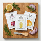 Food seasoning dip mix bundle — Ingredients Flat Lay | Generated by Modelize
