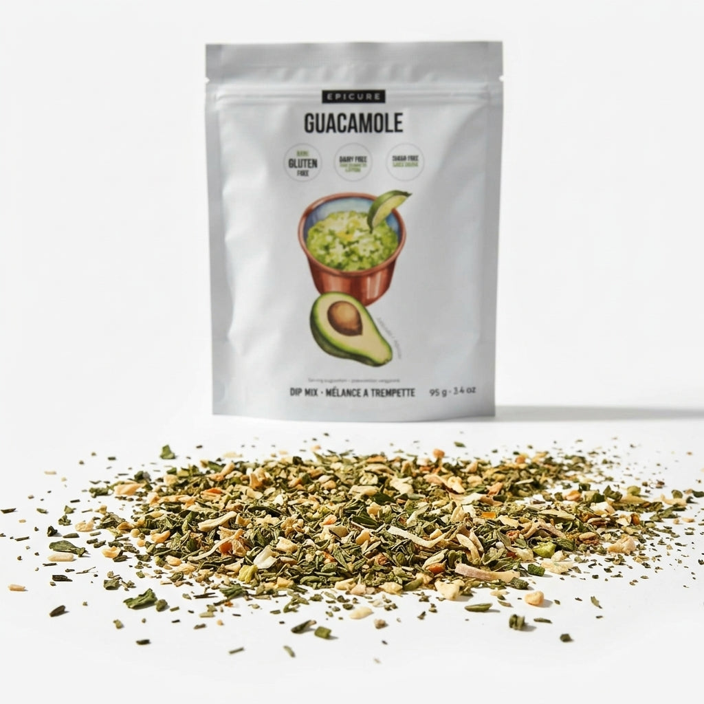 Seasoning Dip Mix Pouch — Seasoning Texture Macro | Generated by Modelize