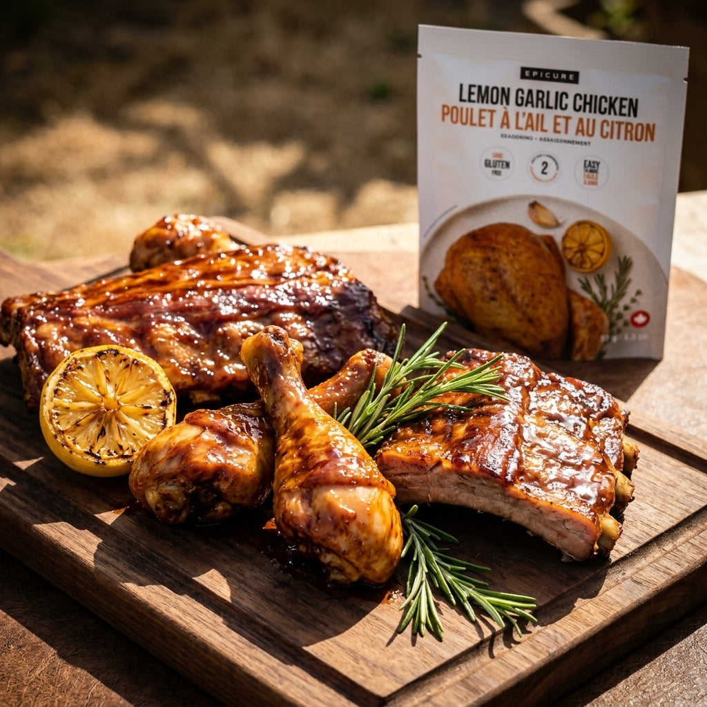 Seasoning spice pouch — Prepared BBQ Platter | Generated by Modelize