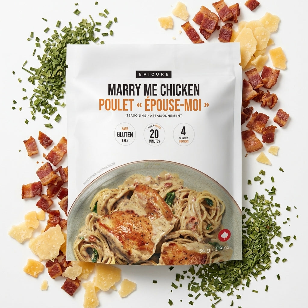 Seasoning mix pouch — Ingredient Flat Lay | Generated by Modelize