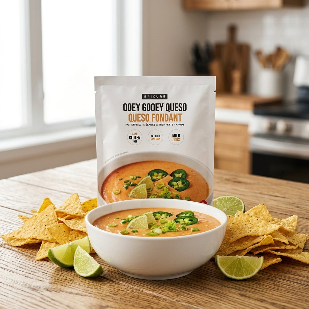 Food seasoning/dip mix pouch — Serving Suggestion | Generated by Modelize