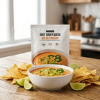 Food seasoning/dip mix pouch — Serving Suggestion | Generated by Modelize
