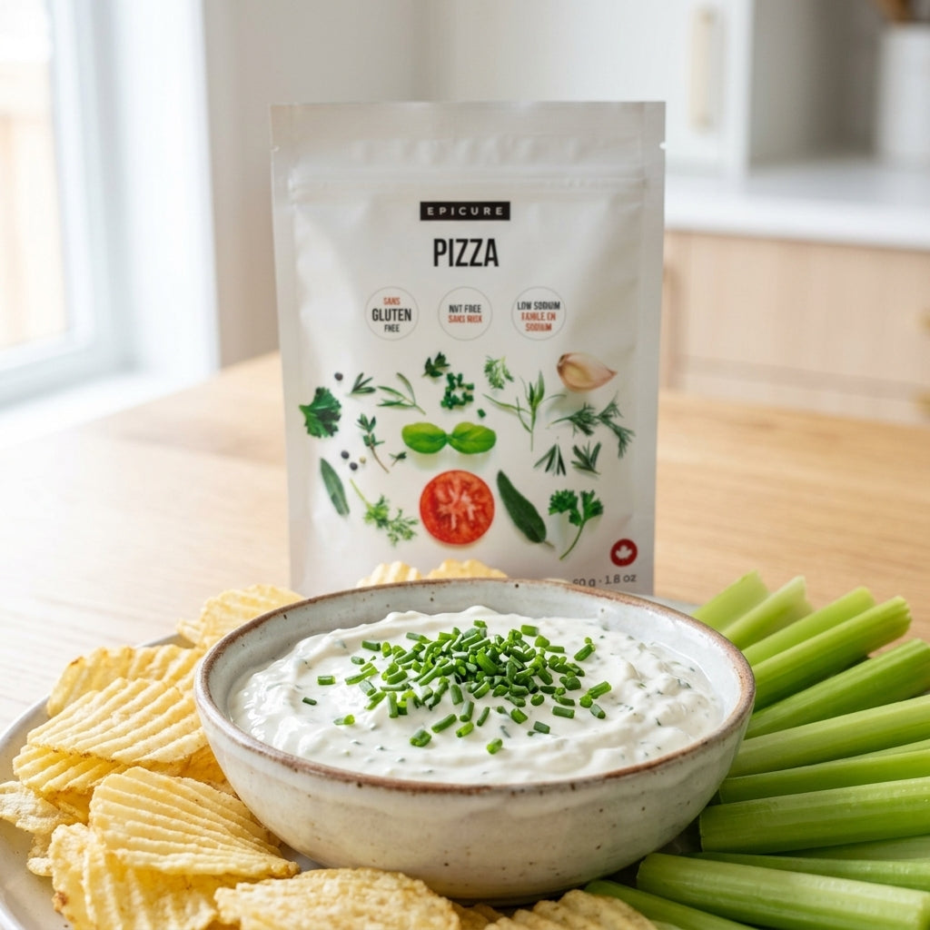 Spice seasoning pouch — Prepared Dip Lifestyle | Generated by Modelize