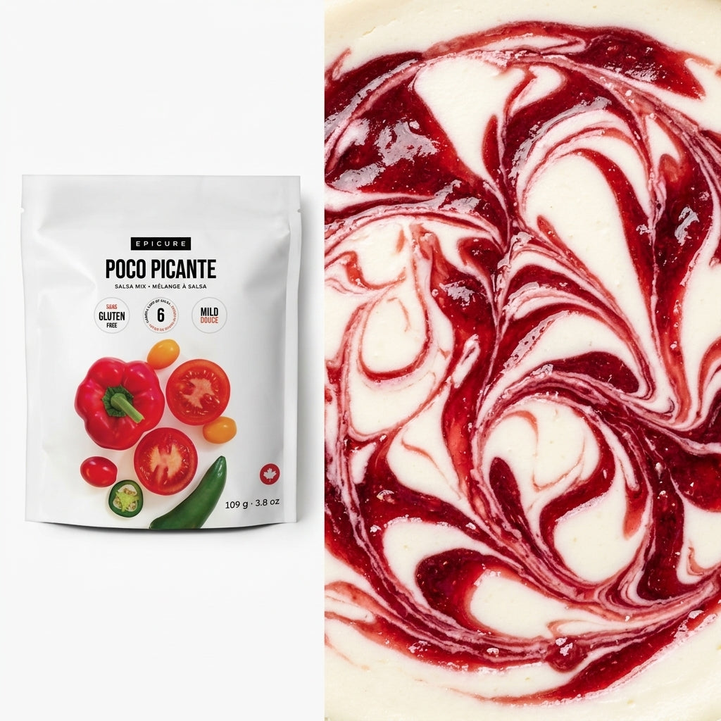Food seasoning mix pouch — Swirl Texture Detail | Generated by Modelize
