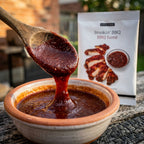 Dry sauce mix sachet — Sauce Texture Close-up | Generated by Modelize