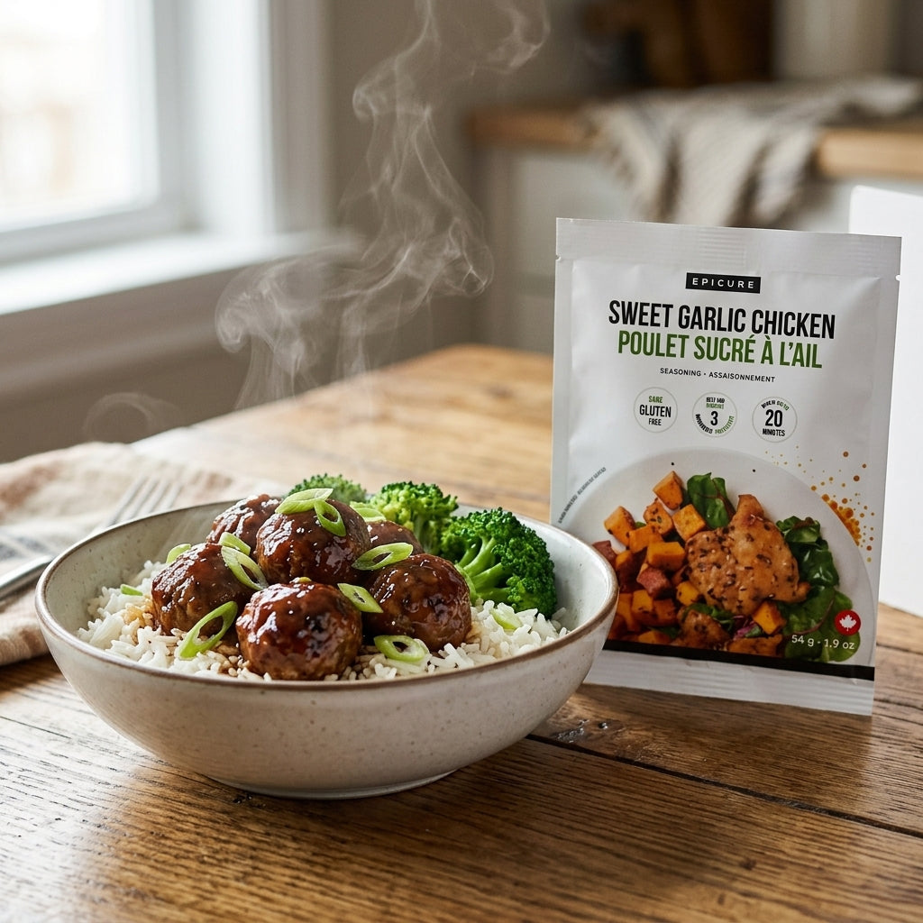 Seasoning packet — Prepared Dinner Scene | Generated by Modelize