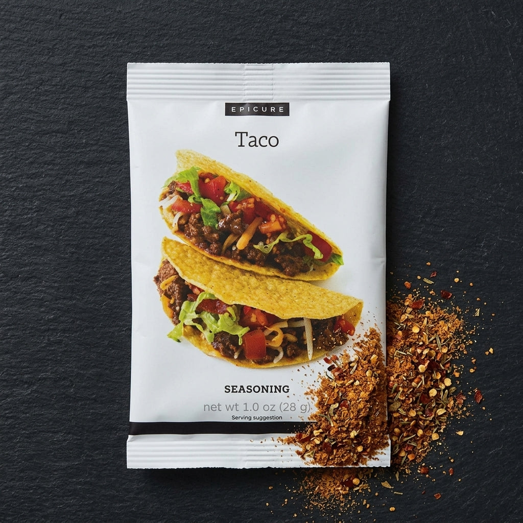 Spice seasoning packet — Spice Blend Flat Lay | Generated by Modelize