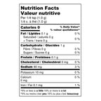 Nutrition facts for Montreal Chicken Seasoning - A Spice Affair