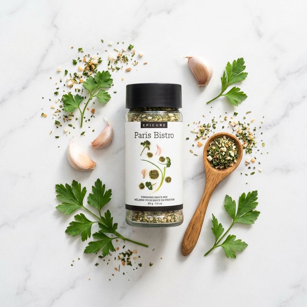 Paris Bistro Finishing Sauce Mix - Garlic Parsley Persillade - My Epicurean Kitchen