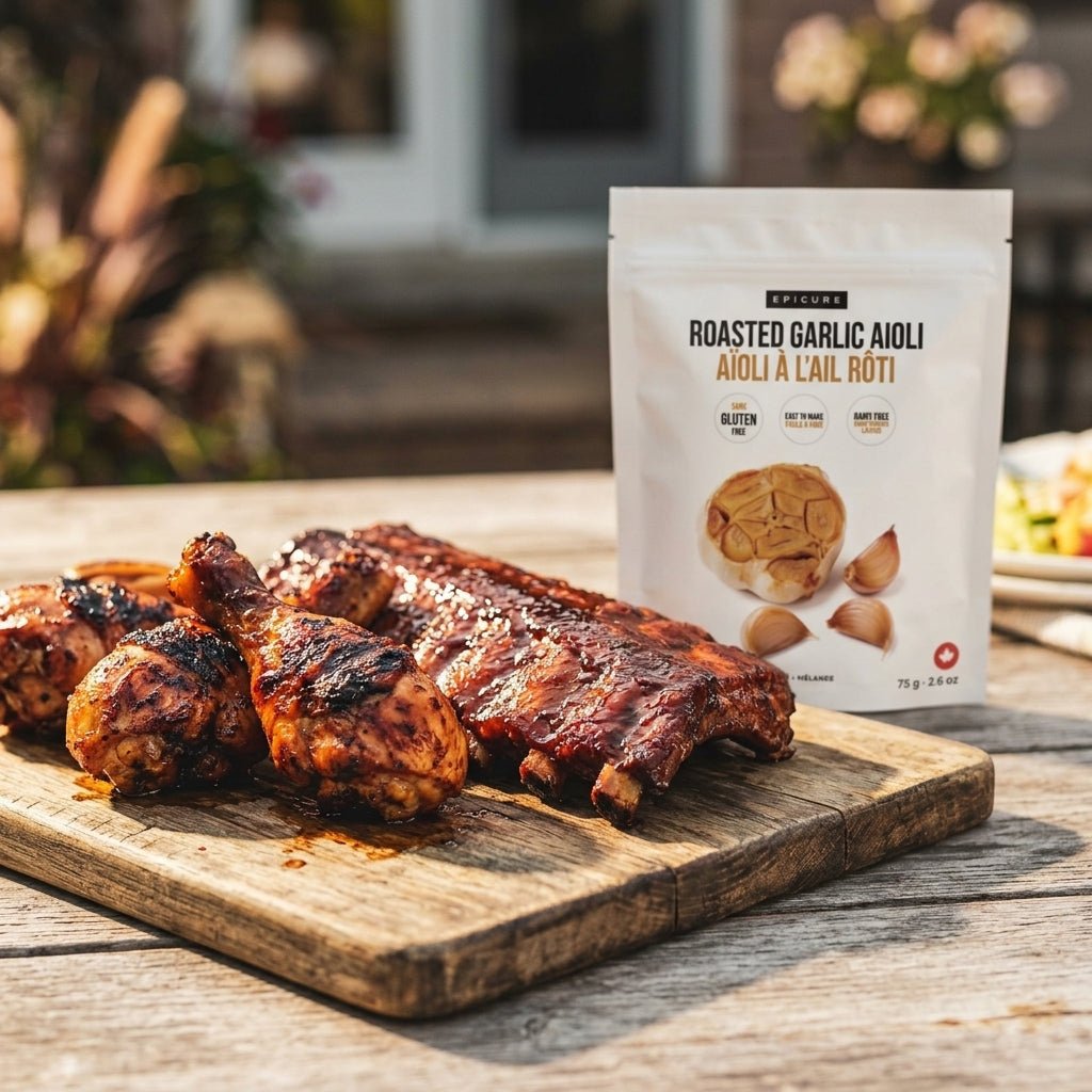 Roasted Garlic Aioli Mix - Premium Canadian Seasoning Blend - My Epicurean Kitchen