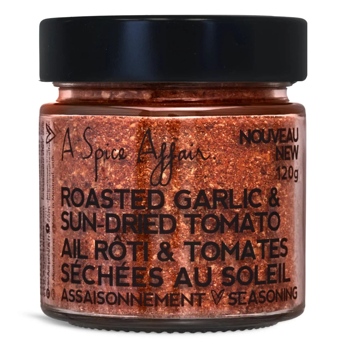 120g jar Roasted Garlic & Sun Dried Tomato Seasoning - A Spice Affair