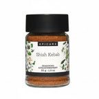 Jar of Shish Kebab seasoning with Epicure label on a white background