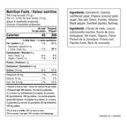 Nutrition facts for Swedish Meatball Seasoning Epicure 