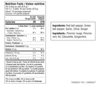 Nutrition facts for Sweet & Sour Stir Fry Seasoning Epicure 