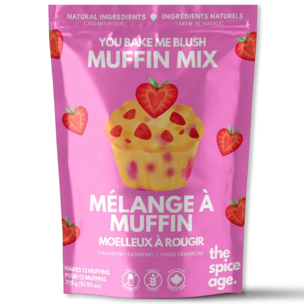 "You Bake me Blush" Gluten Free Muffin Mix - Strawberry Raspberry - My Epicurean Kitchen